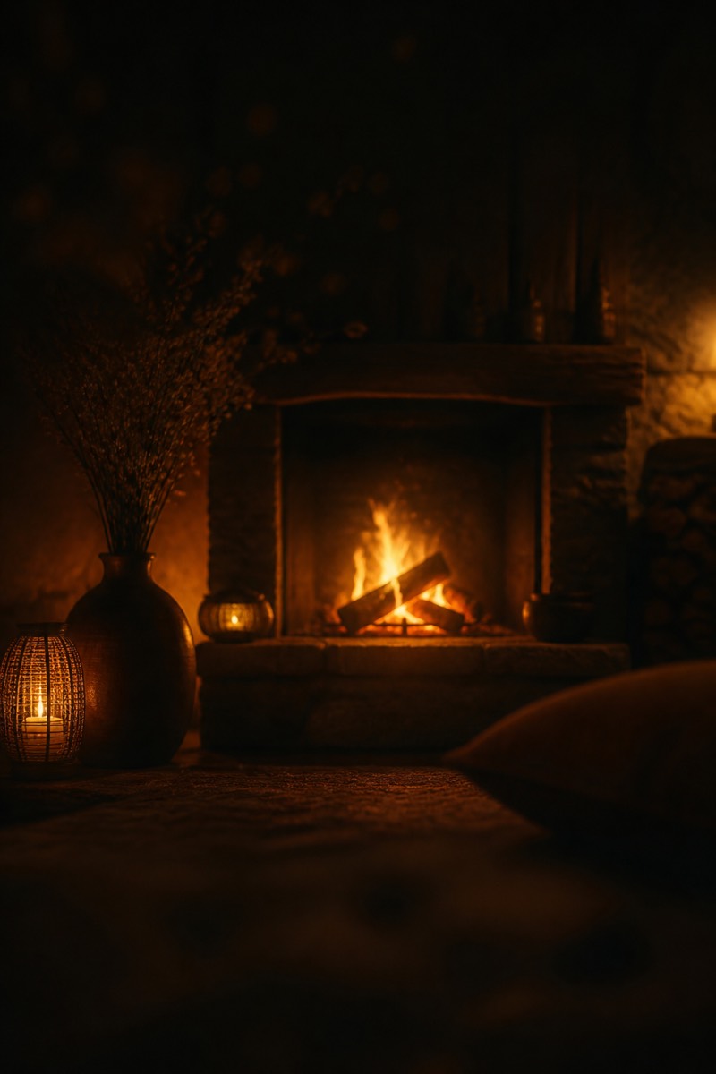 Fireplace soundscape